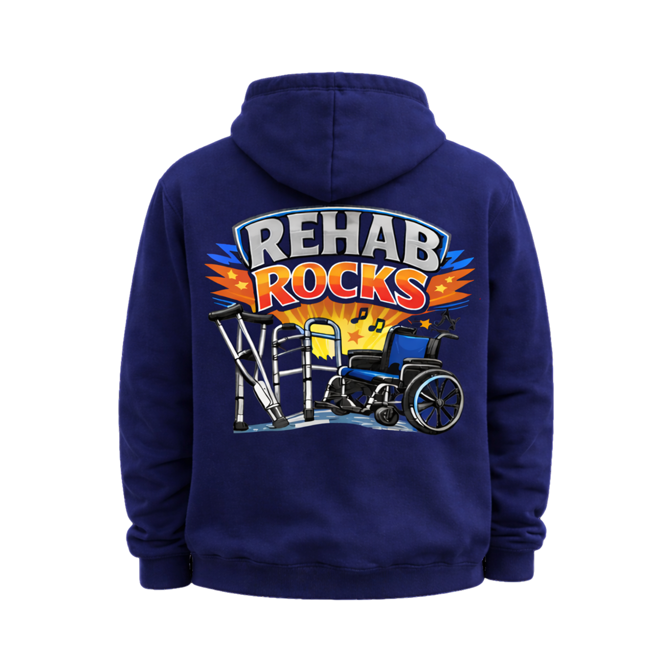 Rehab Rocks Full-Zip Hooded Sweatshirt - 331