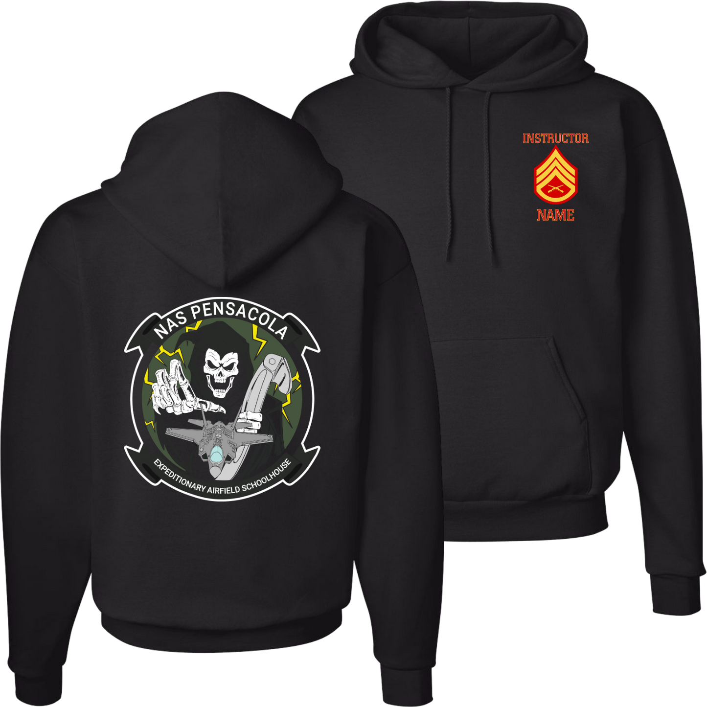 USMC EAF School Hooded Sweatshirt - P170