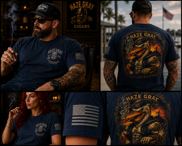 Haze Gray Sea Captain T-Shirt - 64000