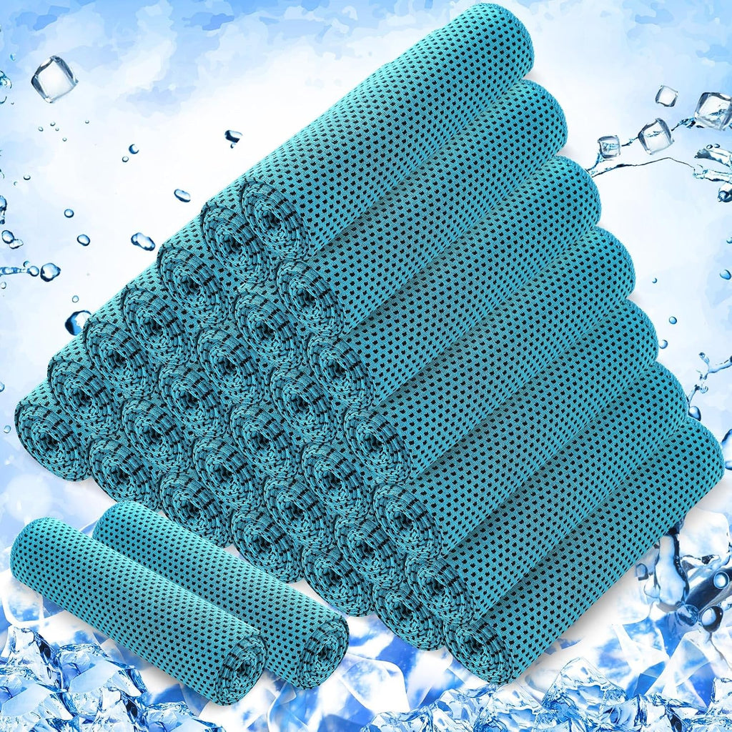 CT4012 - Custom Cooling Towel with Carrying Pouch – 40″ × 12″