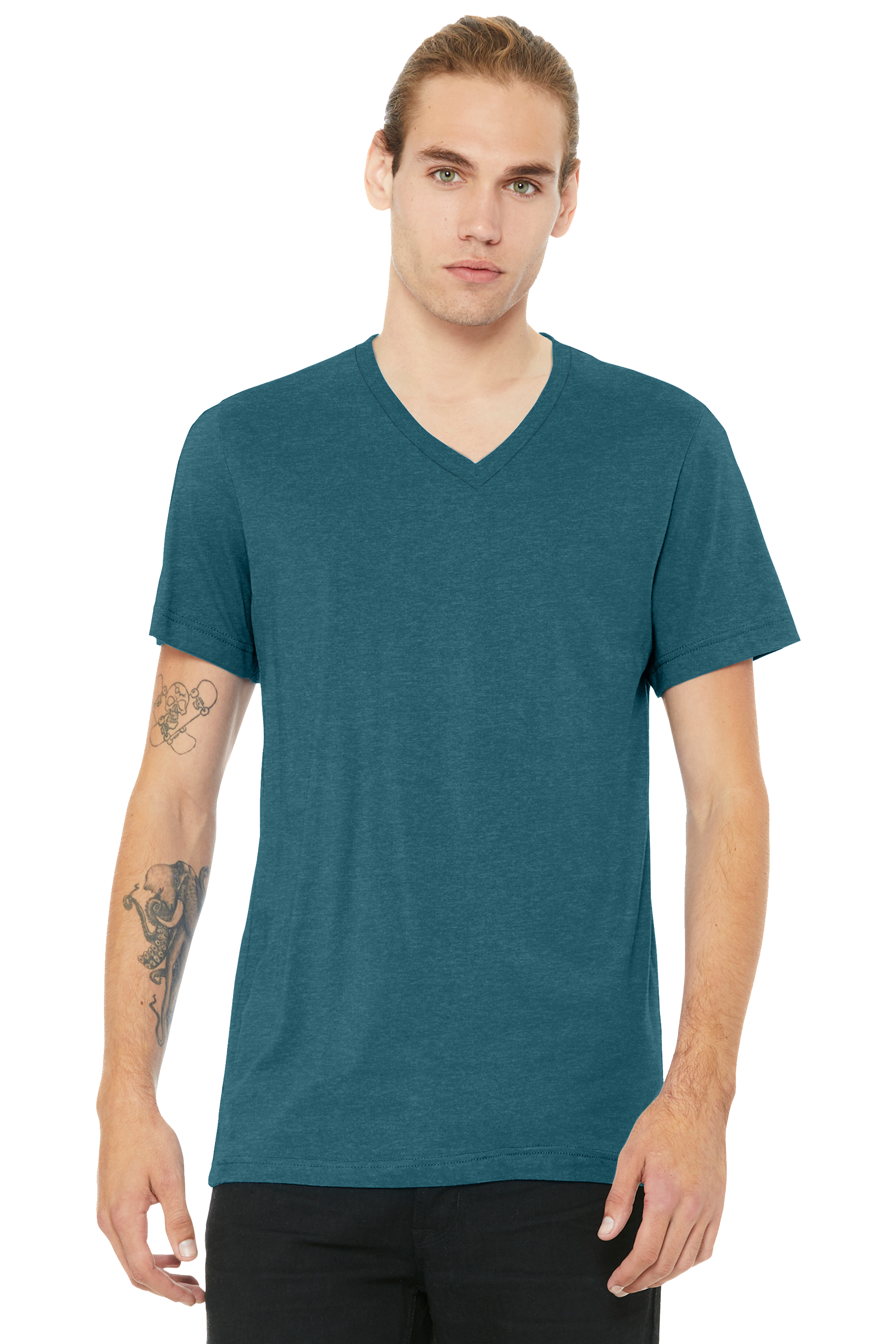 BC3005CVC BELLA+CANVAS® Unisex Heather CVC V-Neck Tee