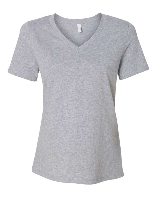 BELLA + CANVAS Women's Relaxed Heather CVC V-Neck Tee - 6405CVC