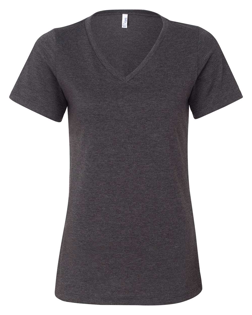 BELLA + CANVAS Women's Relaxed Heather CVC V-Neck Tee - 6405CVC