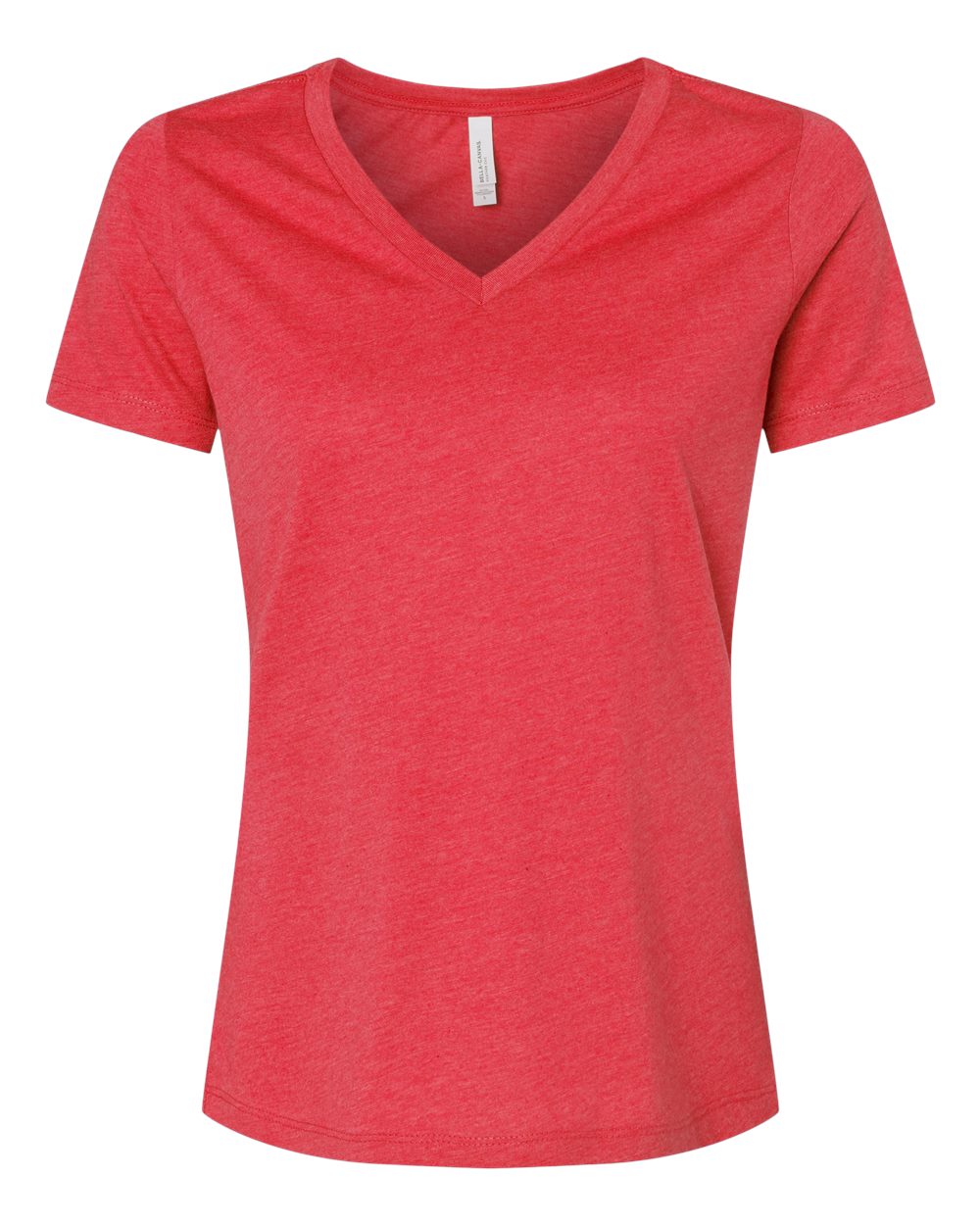 BELLA + CANVAS Women's Relaxed Heather CVC V-Neck Tee - 6405CVC