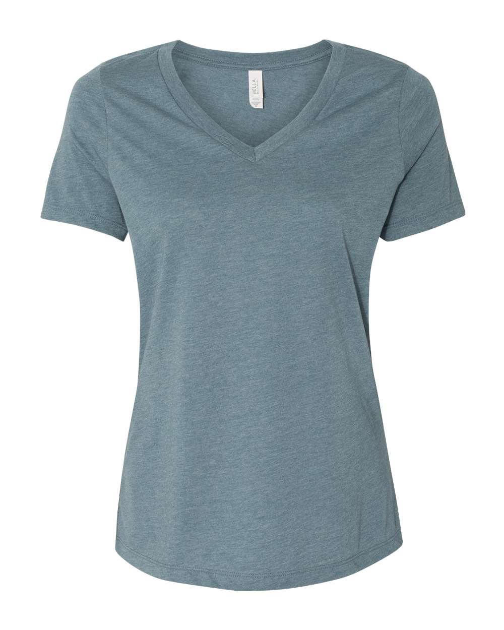 BELLA + CANVAS Women's Relaxed Heather CVC V-Neck Tee - 6405CVC