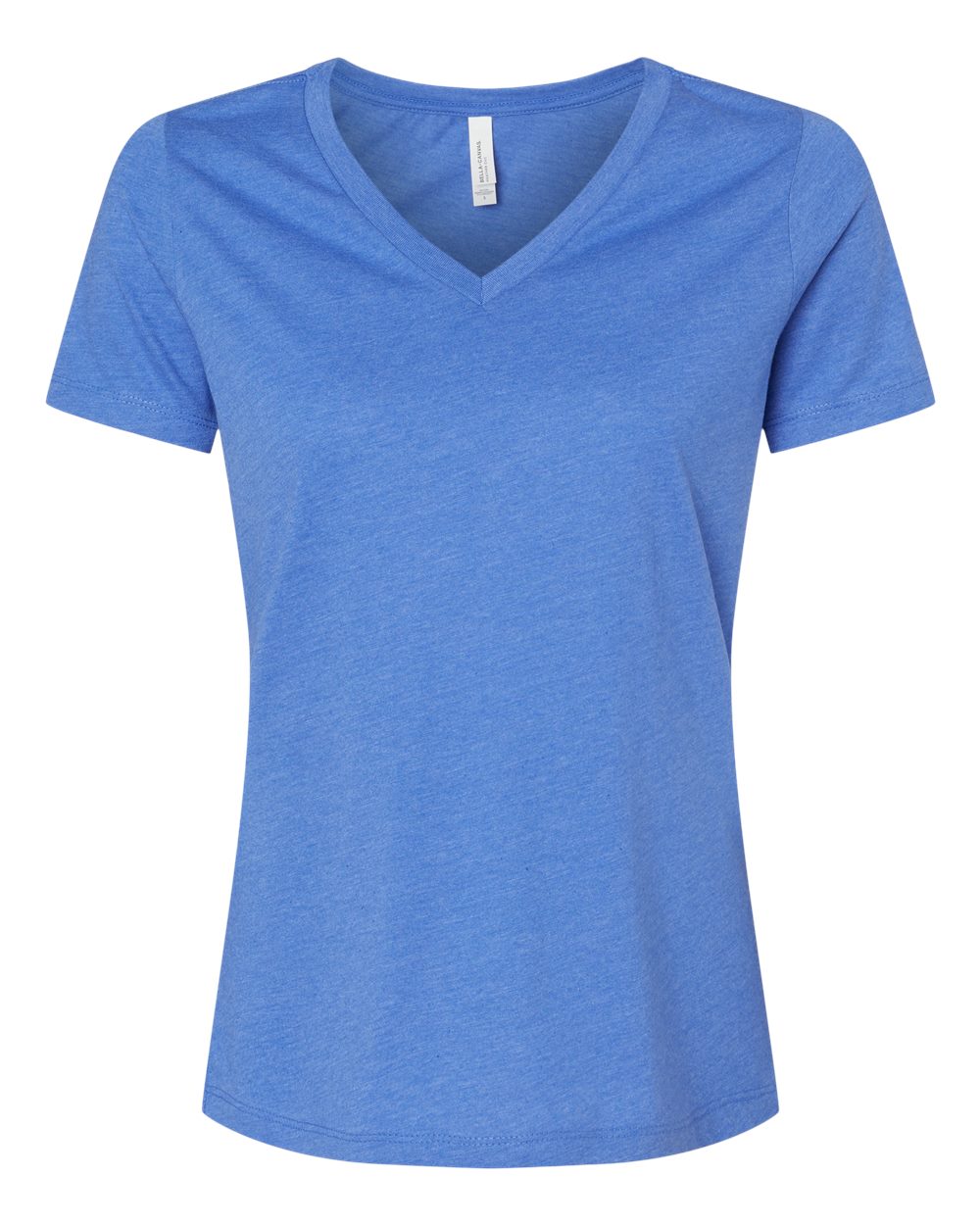 BELLA + CANVAS Women's Relaxed Heather CVC V-Neck Tee - 6405CVC