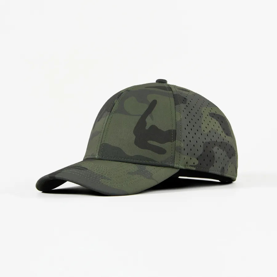 Performance Water Resistant Perforated Snapback Hat - 6266
