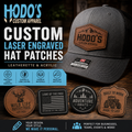 Custom Laser Engraved Acrylic/Leatherette Patches
