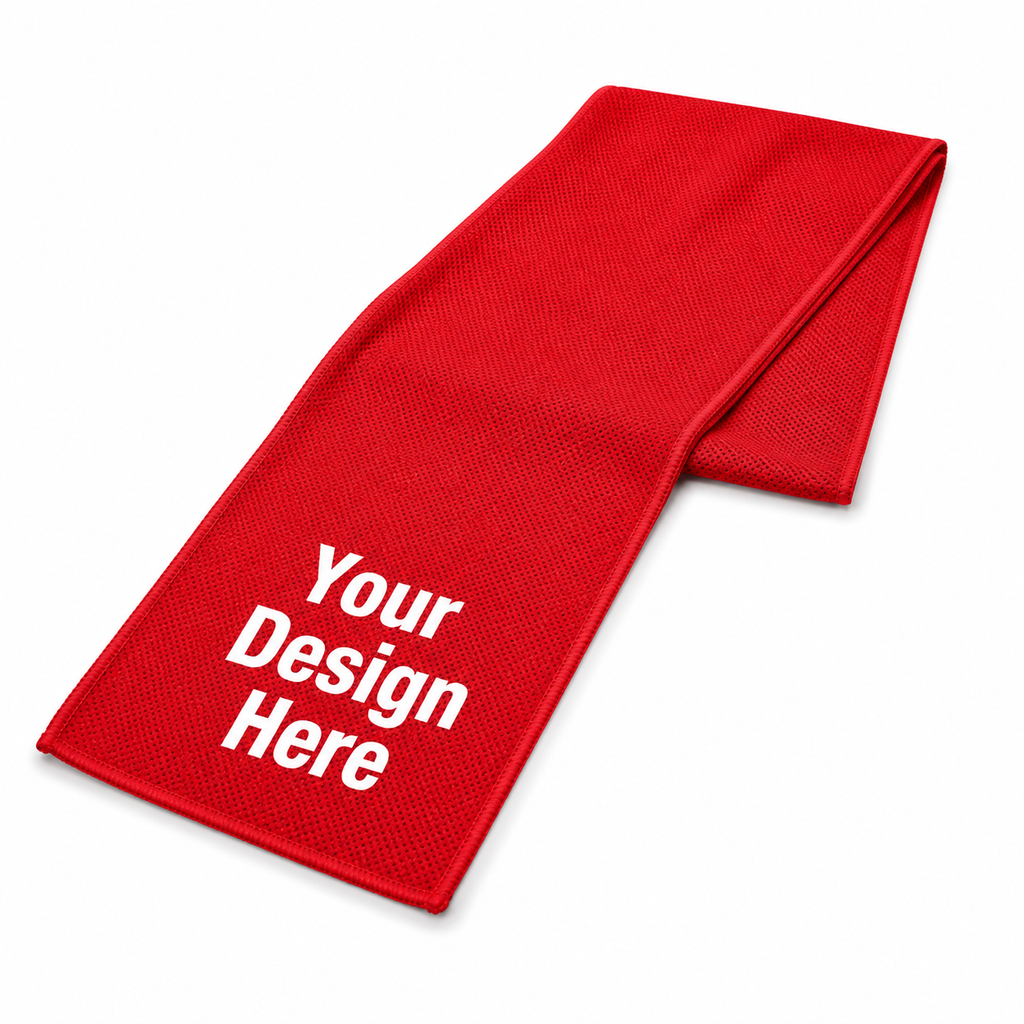 CT4012 - Custom Cooling Towel with Carrying Pouch – 40″ × 12″