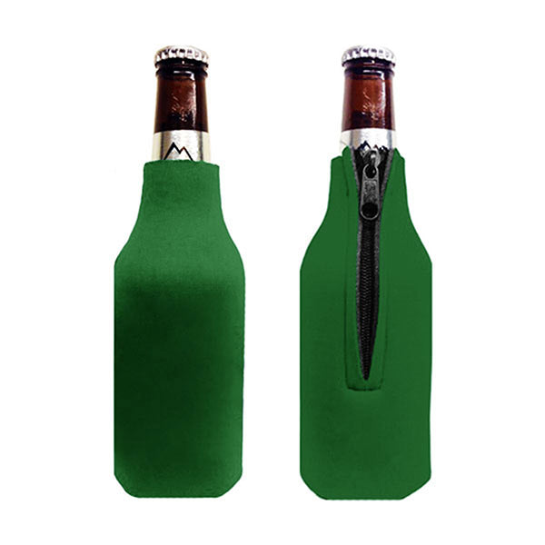 Custom 12 oz Bottle Zipper Koozies