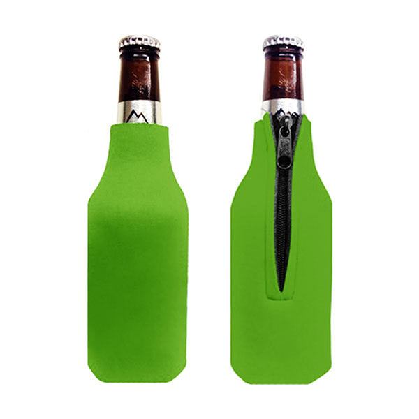 Custom 12 oz Bottle Zipper Koozies