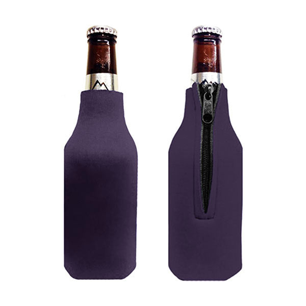 Custom 12 oz Bottle Zipper Koozies