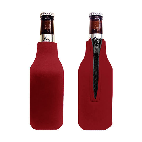 Custom 12 oz Bottle Zipper Koozies