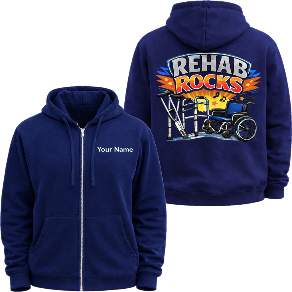 Rehab Rocks Full-Zip Hooded Sweatshirt - 331