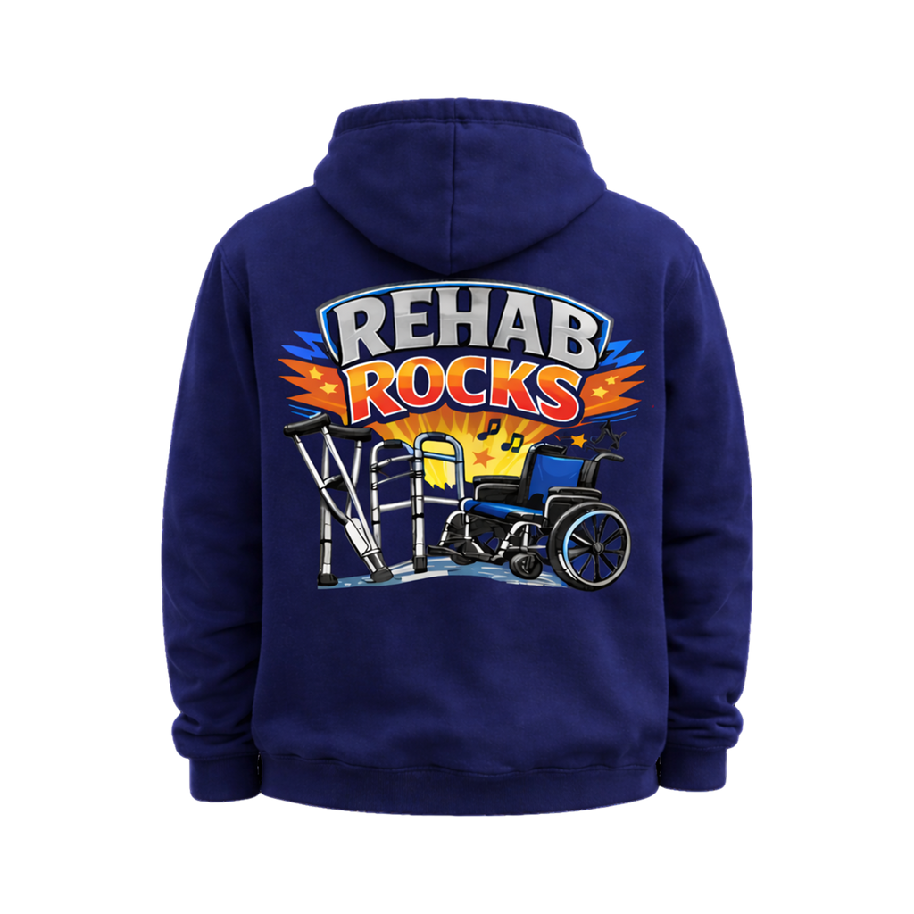 Rehab Rocks Full-Zip Hooded Sweatshirt - 331