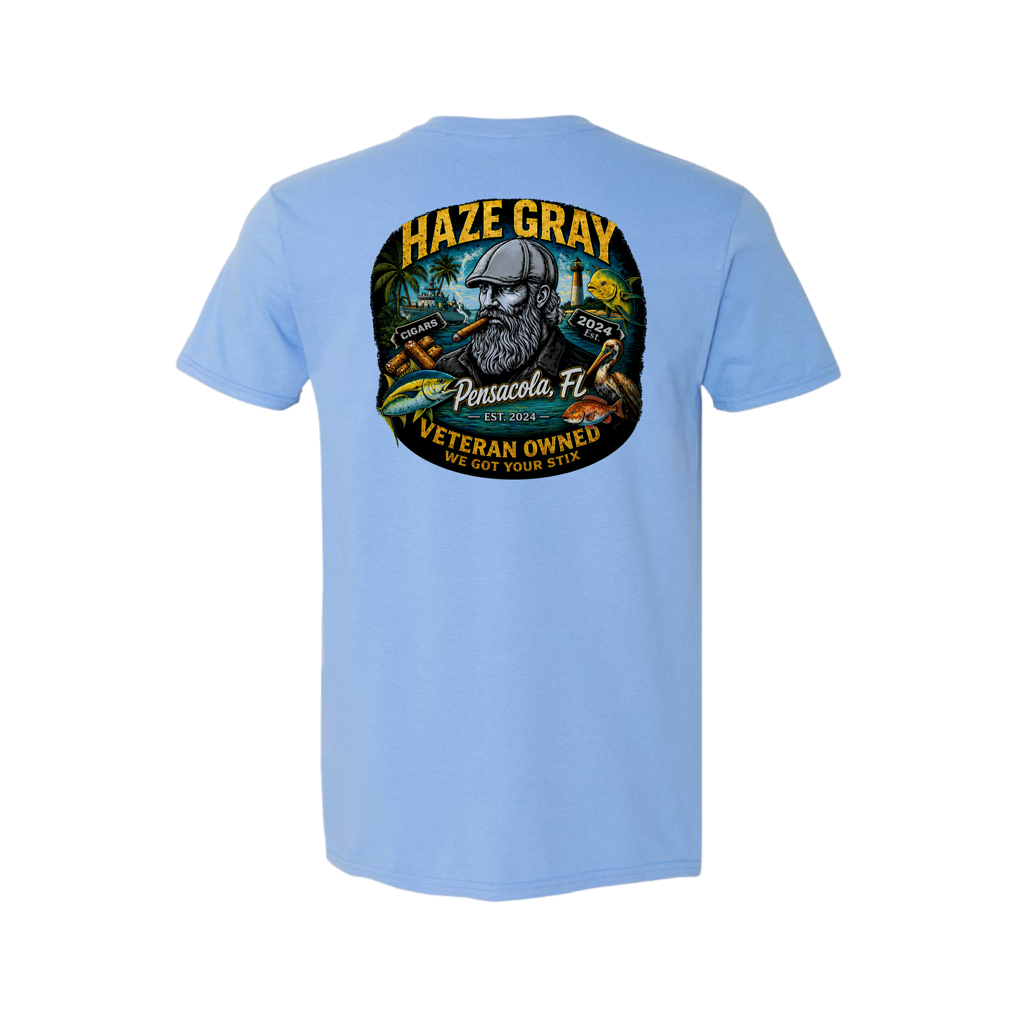 Haze Gray - Pensacola, FL T-Shirt - 42000 (100% Polyester)