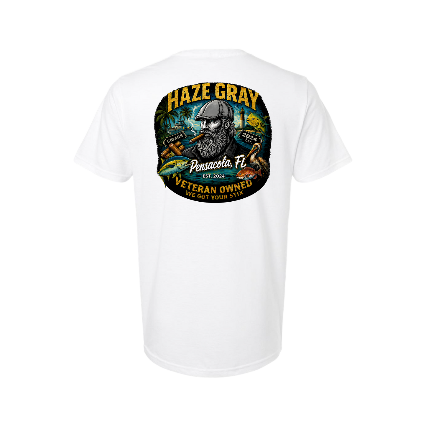 Haze Gray - Pensacola, FL T-Shirt - 42000 (100% Polyester)