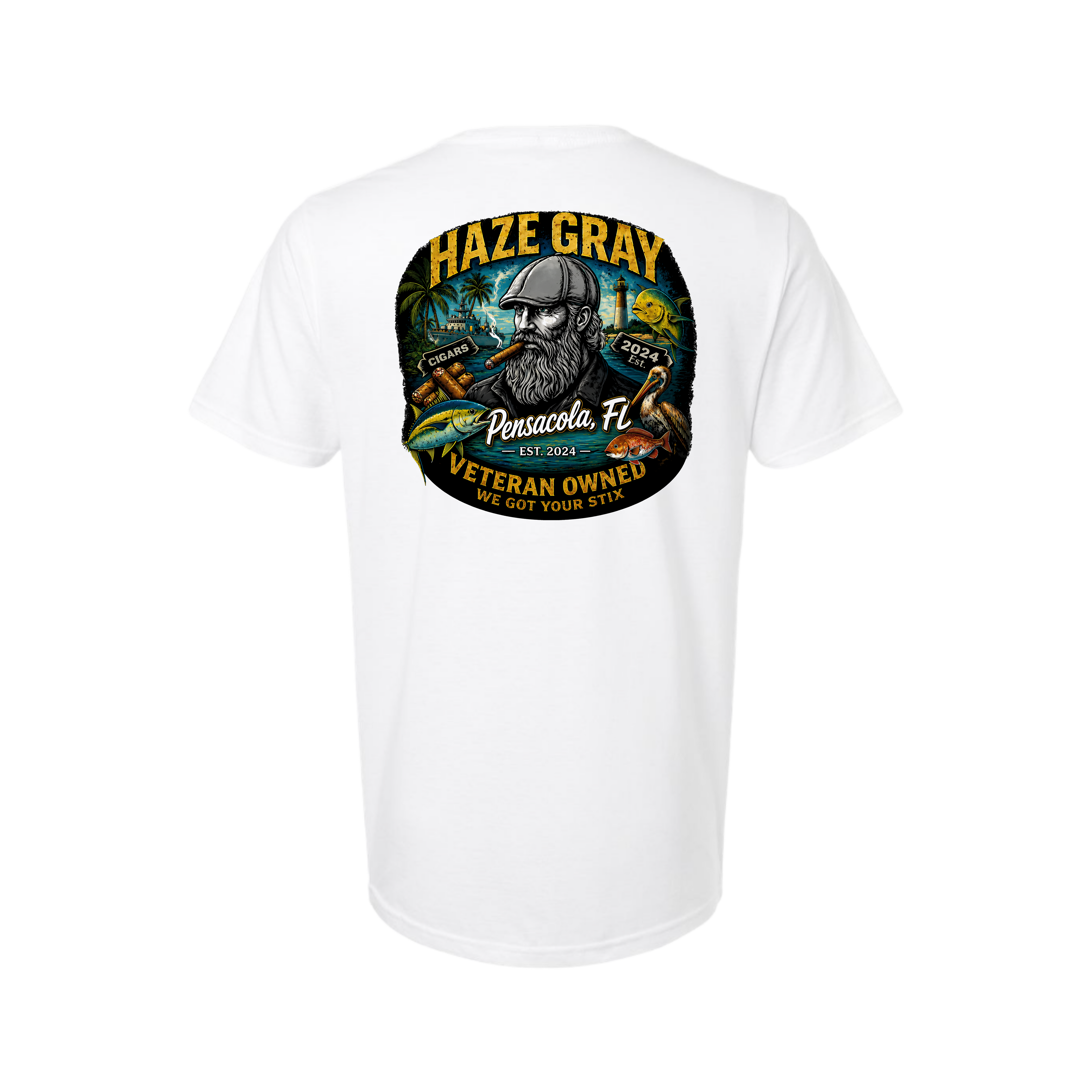 Haze Gray - Pensacola, FL T-Shirt - 42000 (100% Polyester)