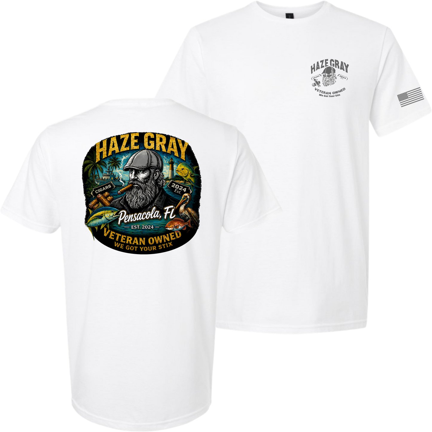 Haze Gray - Pensacola, FL T-Shirt - 42000 (100% Polyester)
