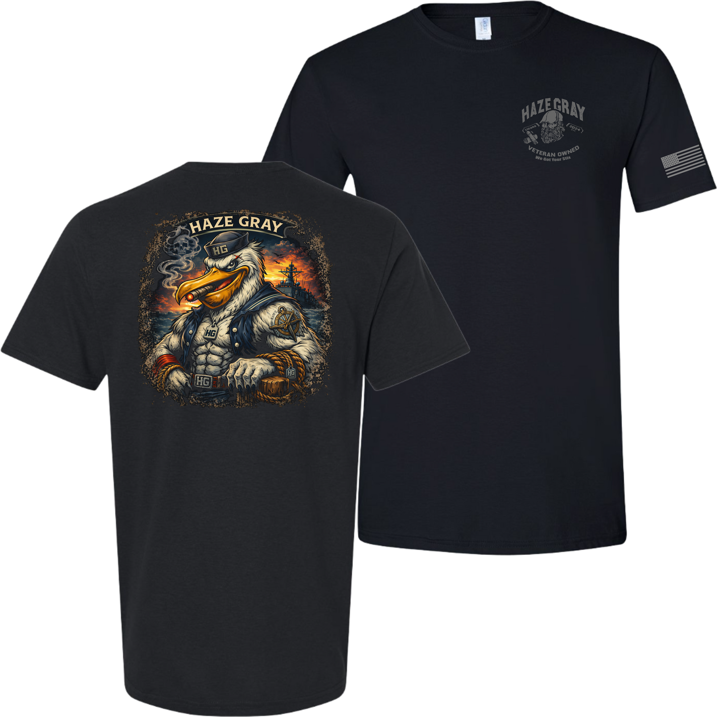 Haze Gray Sea Captain T-Shirt - 64000
