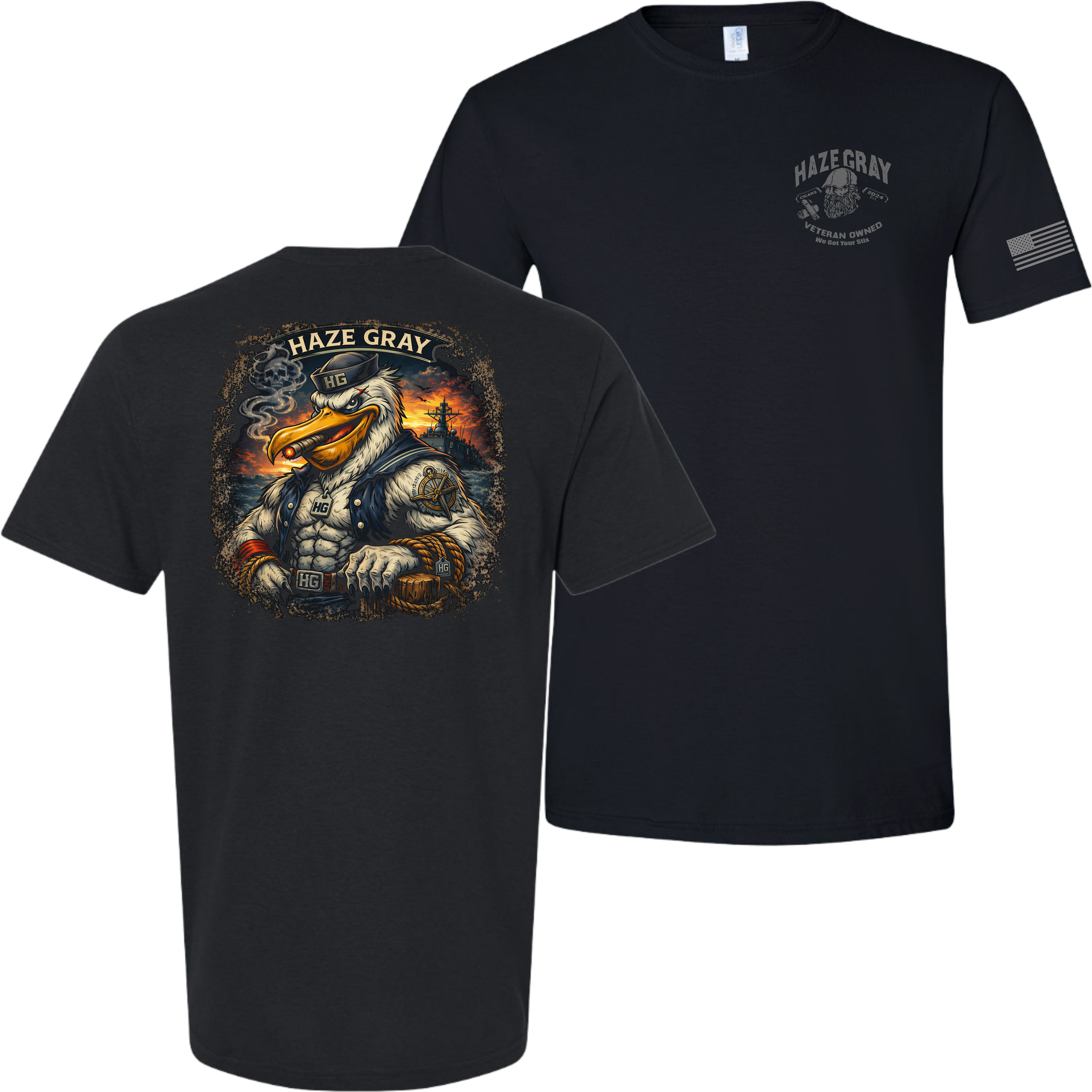 Haze Gray Sea Captain T-Shirt - 64000