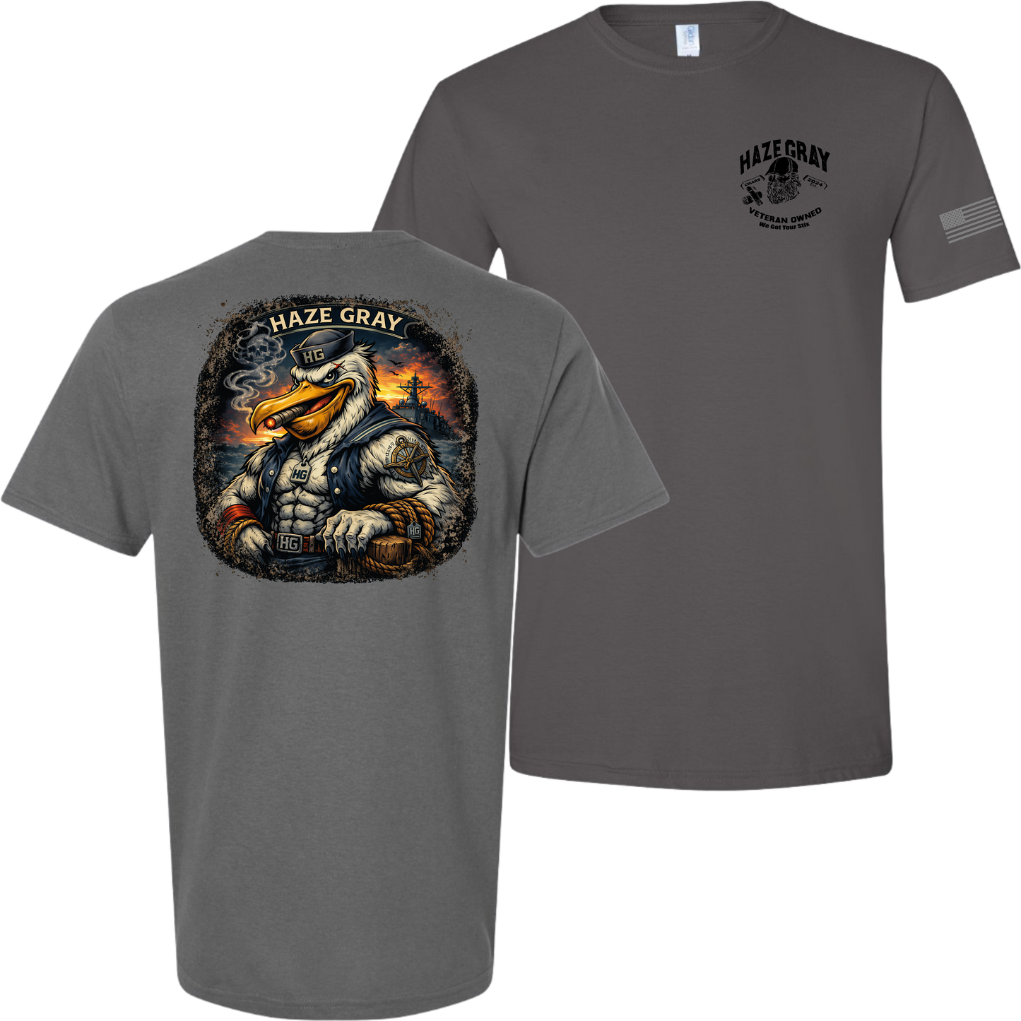 Haze Gray Sea Captain T-Shirt - 64000
