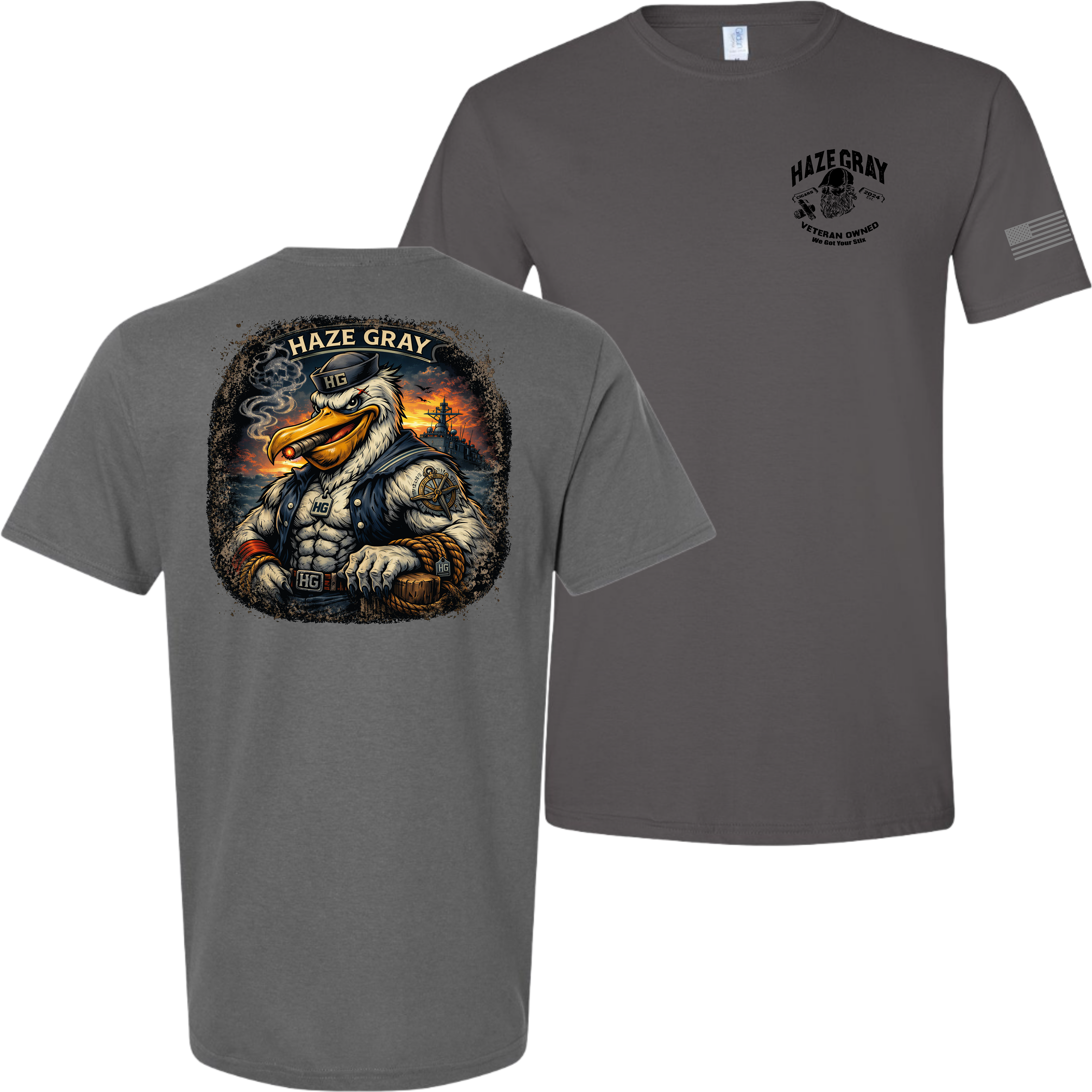 Haze Gray Sea Captain T-Shirt - 64000