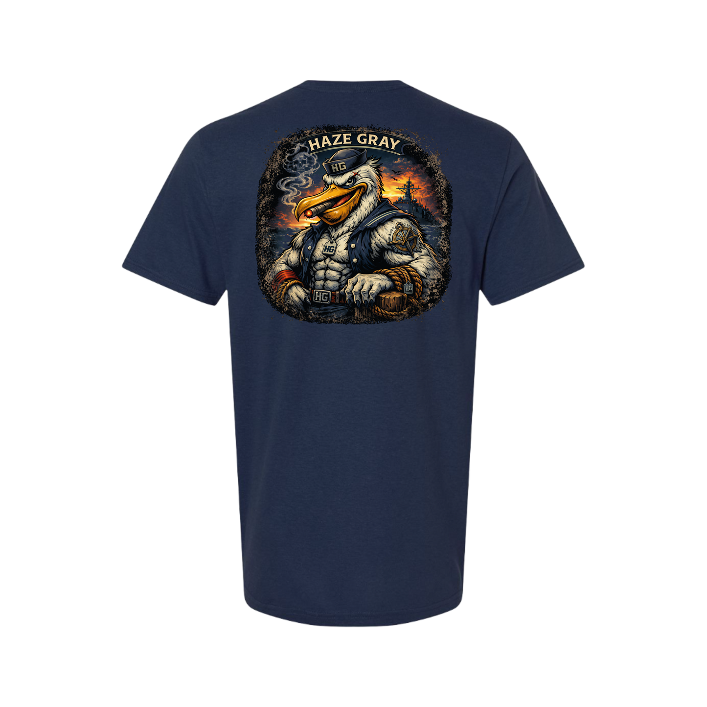 Haze Gray Sea Captain T-Shirt - 64000