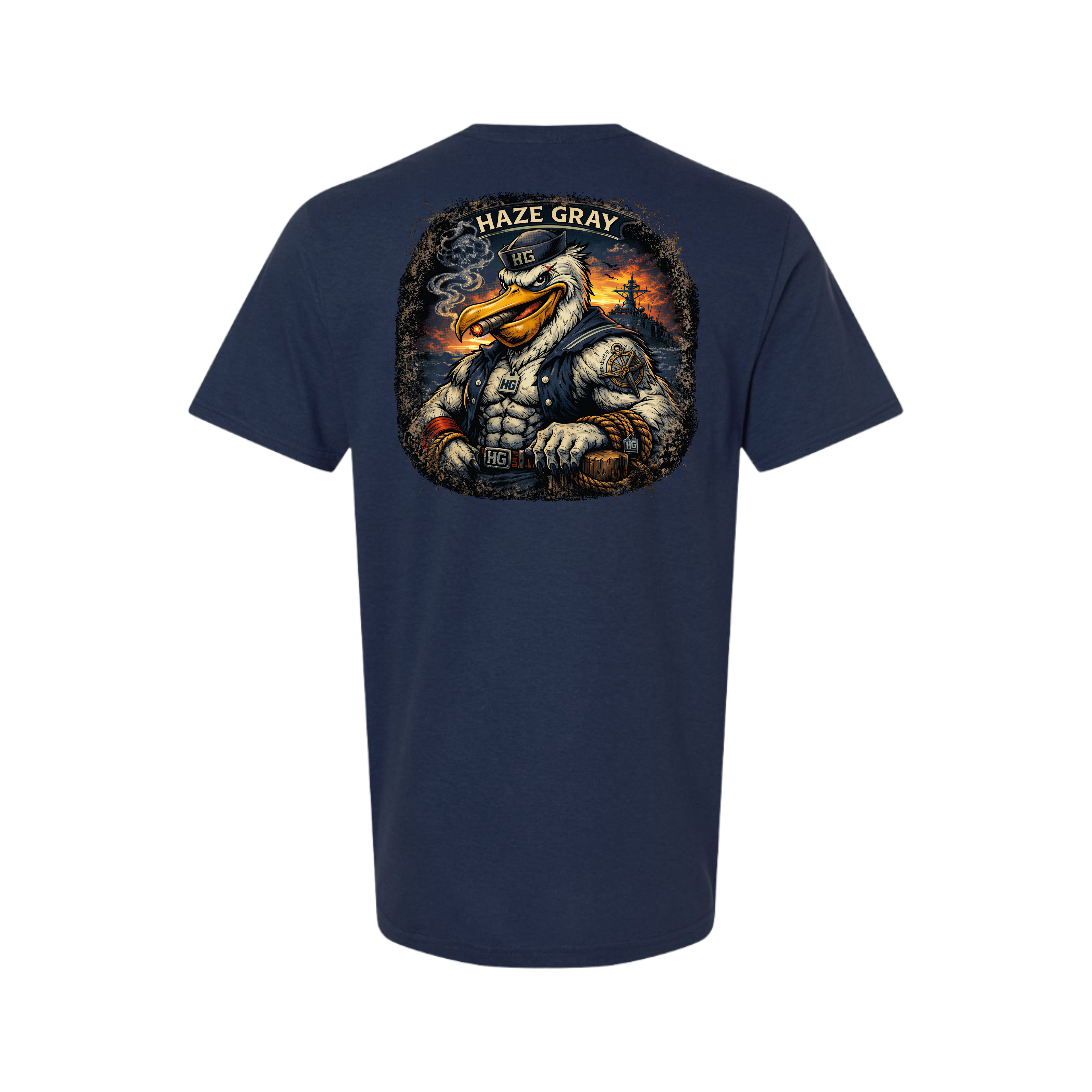 Haze Gray Sea Captain T-Shirt - 64000