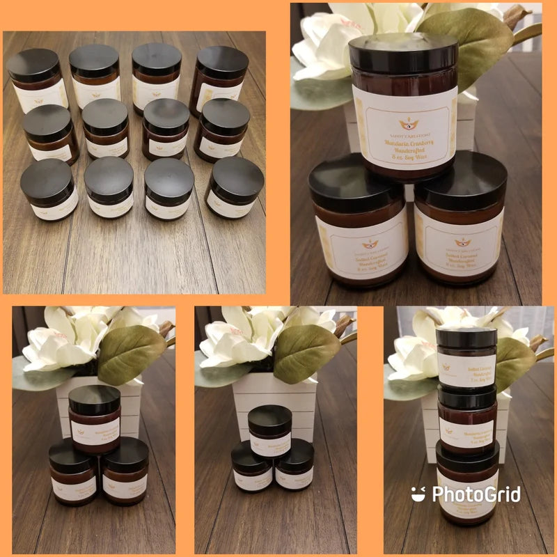 Sandy'z Kreationz - Scented Amber Jar Candles
