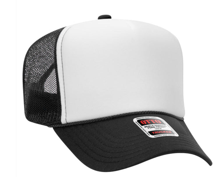 Otto 5-Panel High Crown Foam Trucker Hats, Mesh Back Cap - 39-165