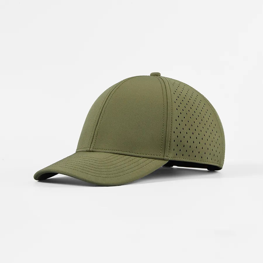 Performance Water Resistant Perforated Snapback Hat - 6266