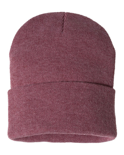 Sportsman 12" Solid Cuffed Beanie - SP12