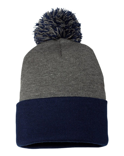Sportsman 12" Pom-Pom Cuffed Beanie - SP15