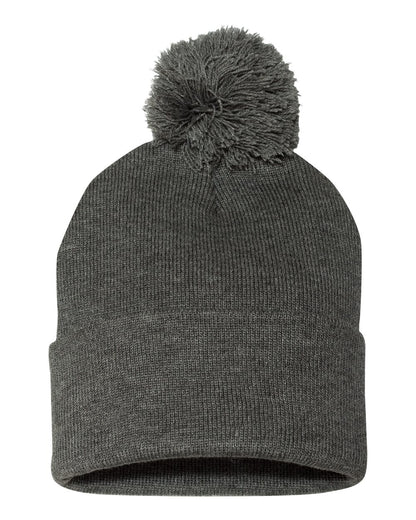Sportsman 12" Pom-Pom Cuffed Beanie - SP15