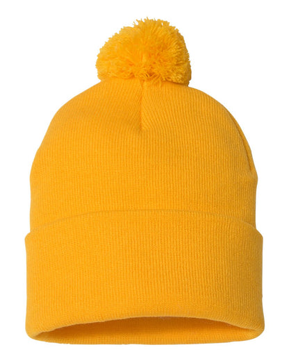 Sportsman 12" Pom-Pom Cuffed Beanie - SP15