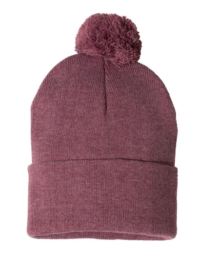 Sportsman 12" Pom-Pom Cuffed Beanie - SP15