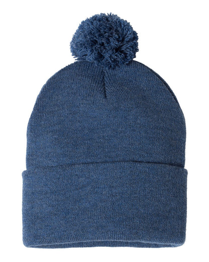 Sportsman 12" Pom-Pom Cuffed Beanie - SP15