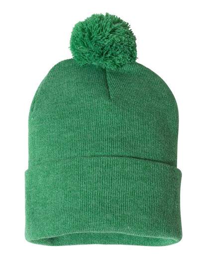 Sportsman 12" Pom-Pom Cuffed Beanie - SP15