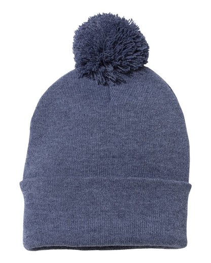 Sportsman 12" Pom-Pom Cuffed Beanie - SP15