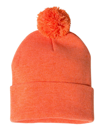 Sportsman 12" Pom-Pom Cuffed Beanie - SP15