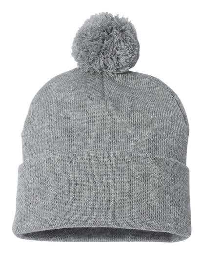 Sportsman 12" Pom-Pom Cuffed Beanie - SP15