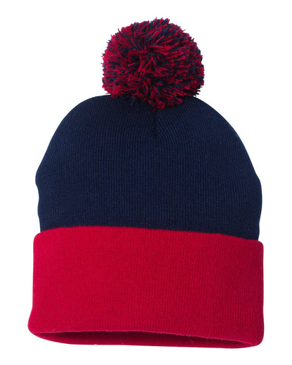 Sportsman 12" Pom-Pom Cuffed Beanie - SP15