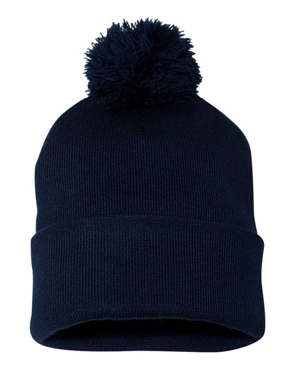 Sportsman 12" Pom-Pom Cuffed Beanie - SP15