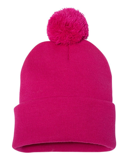 Sportsman 12" Pom-Pom Cuffed Beanie - SP15
