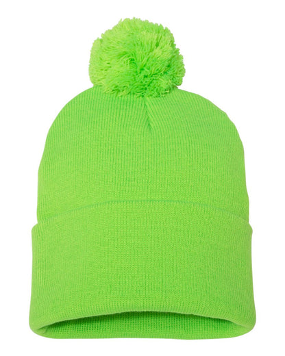 Sportsman 12" Pom-Pom Cuffed Beanie - SP15