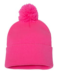 Sportsman 12" Pom-Pom Cuffed Beanie - SP15