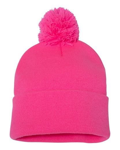 Sportsman 12" Pom-Pom Cuffed Beanie - SP15