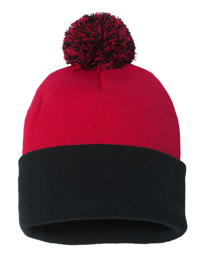 Sportsman 12" Pom-Pom Cuffed Beanie - SP15