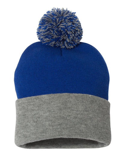 Sportsman 12" Pom-Pom Cuffed Beanie - SP15
